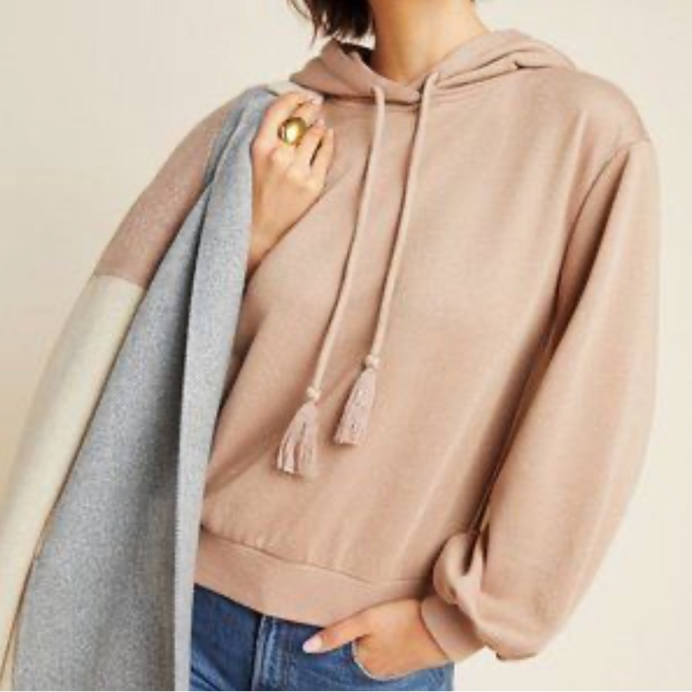 Anthropologie Current Air Sparkling Hoodie Sweatshirt